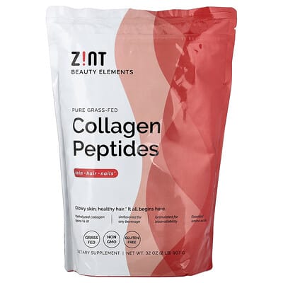 Zint, Pure Grass-Fed Collagen Peptides, Unflavoured, 32 oz (907 g)