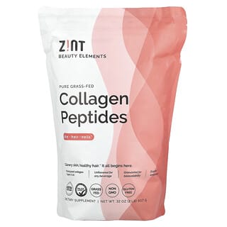 Zint, Péptidos de colágeno puro proveniente de animales alimentados con pasturas, Sin sabor, 907 g (32 oz)