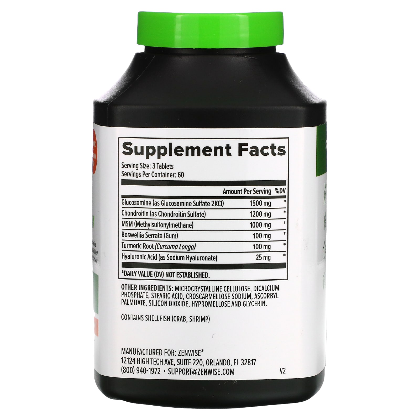 Zenwise Health Joint Support Advanced Strength 180 Tablets