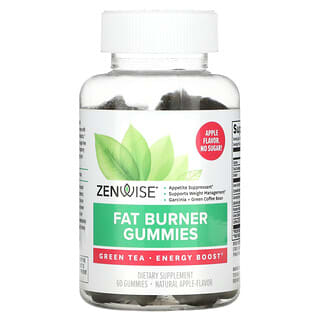Zenwise Health, Жевательные таблетки для сжигания жира, яблоко, 60 жевательных таблеток