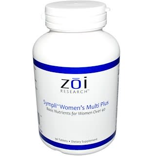 ZOI Research, Sympli Women's Multi Plus, 90 таблеток