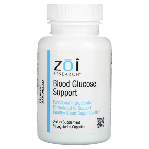 ZOI Research‏, Blood Glucose Support תוסף לתמיכה ברמות גלוקוז בדם, 60 כמוסות צמחיות