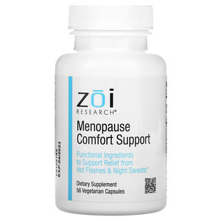 ZOI Research, Suplemento para el alivio de los síntomas menopáusicos, 56 cápsulas vegetales