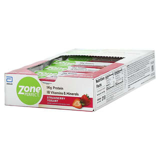 ZonePerfect, Nutrition Bars, клубничный йогурт, 12 батончиков, весом 50 г (1,76 унции) каждый