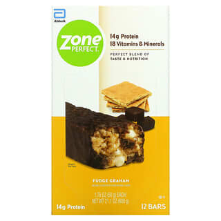 ZonePerfect, Nutrition Bars, Fudge Graham, 12 Bars, 1.76 oz (50 g) Each