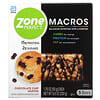 MACROS Bars, Chocolate Chip Muffin,  5 Bars, 1.76 oz (50 g) Each