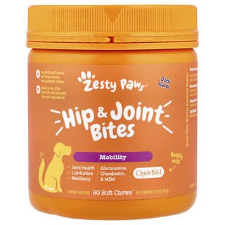 Zesty Paws, Hip & Joint Bites, Hip & Joint Bites, für Hunde, alle Altersgruppen, Ente, 90 Kau-Snacks, 315 g (11,1 oz.)