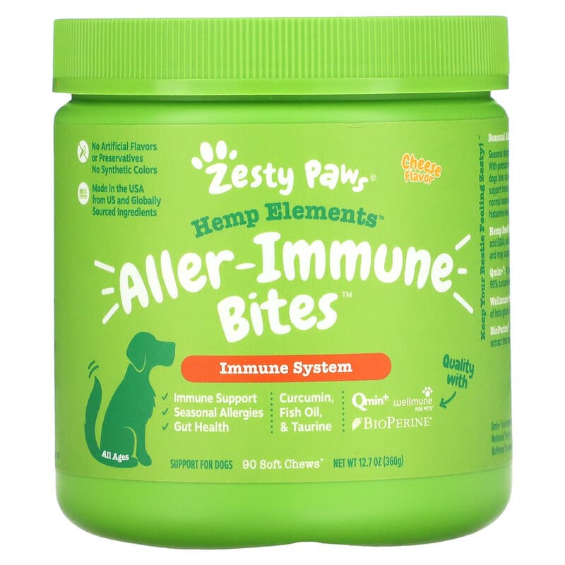 Zesty Paws Hemp Elements Aller-Immune Bites D