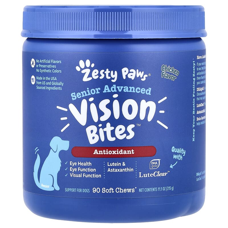Senior Advanced, Vision Bites™, For Dogs, Chicken, 90 Soft Chews
