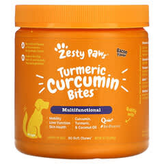 Zesty Paws, Turmeric Curcumin Bites for Dogs, Multifunctional, All Ages ...