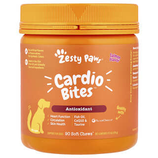 Zesty Paws, Cardio Bites™, For Dogs, All Ages, Salmon, 90 Soft Chews, 11.1 oz (315 g)