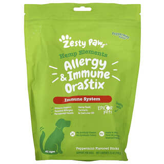 Zesty Paws, Hemp Elements™, Allergy & Immune Orastix, For Dogs, All Ages, Peppermint, 25 oz (709 g)
