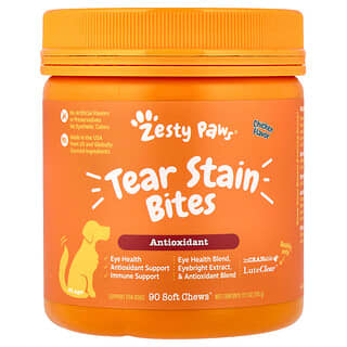 Zesty Paws, Пятна от слез, для собак, для всех возрастов, с курицей, 90 жевательных таблеток, 360 г (12,7 унции)