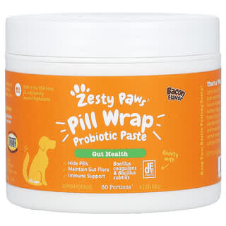 Zesty Paws, Pill Wrap Probiotic Paste, für Hunde jeden Alters, Speck, 120 g (4,2 oz.)