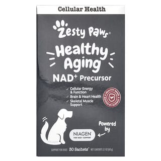 Zesty Paws, Healthy Aging, NAD+ Precursor, For Dogs, 30 Sachets, 2.1 oz (60 g)