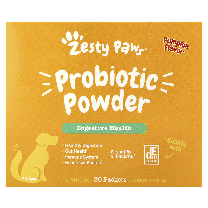 Probiotic Powder, For Dogs, All Ages, Pumpkin, 30 Packets, oz (60 g)