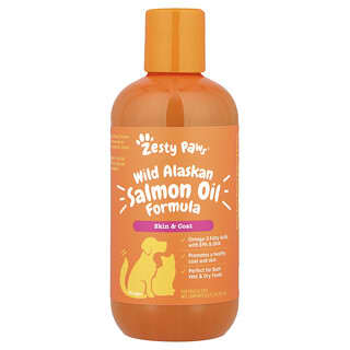 Zesty Paws, Fórmula de Óleo de Salmão Selvagem do Alasca, Para Cães e Gatos, Todas as Idades, 251 ml (8,5 fl oz)