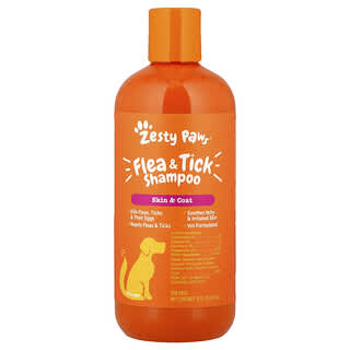 Zesty Paws, Flea and Tick Shampoo, For Dogs, All Ages, 16 fl oz (473 ml)