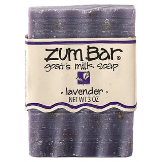 ZUM, Zum Bar（ズムバー）、ヤギミルクソープ、ラベンダー、3オンス