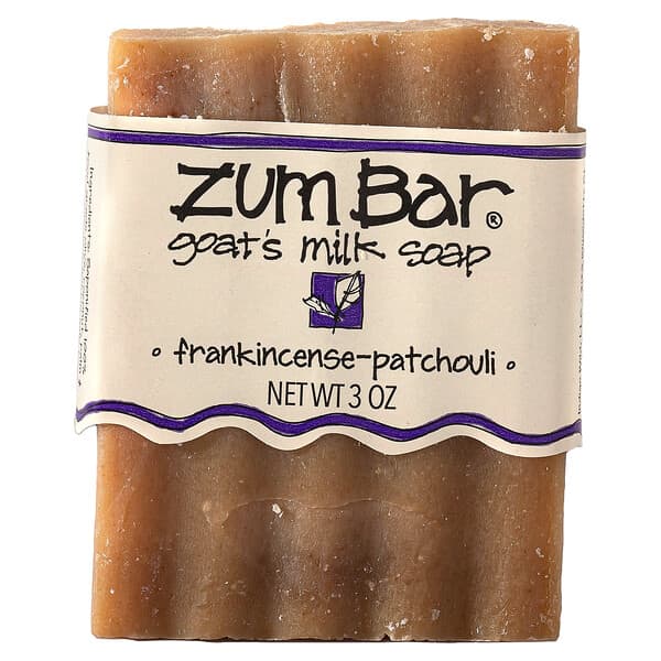 ZUM, Zum Bar, Goat's Milk Soap, Frankincense-Patchouli, 3 oz