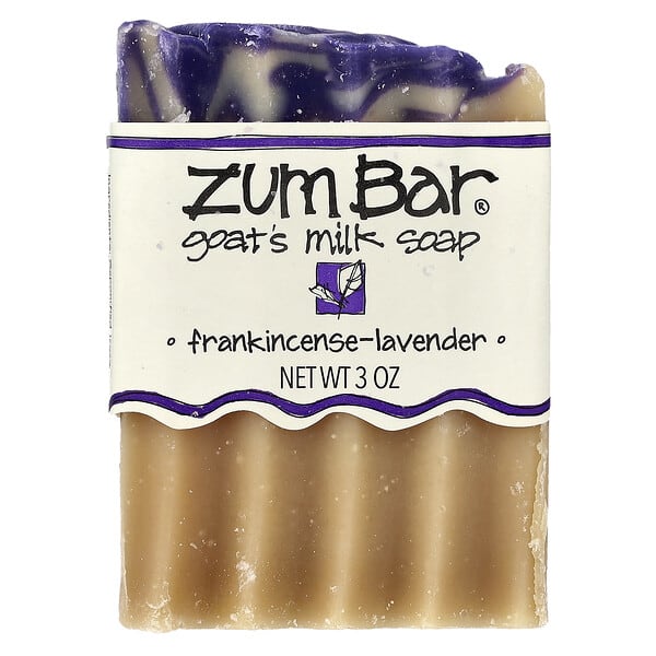 ZUM, Zum Bar®, 산양유 바 비누, 유향-라벤더 맛, 3oz