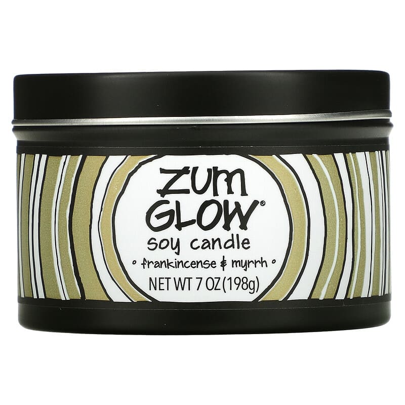 Zum Glow Candle, Soy, Frankincense & Myrrh - 1 candle [7 oz]