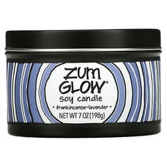 ZUM, Glow, Soy Candle, Frankincense & Lavender, 7 oz (198 g)