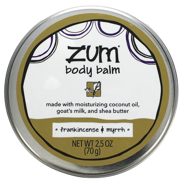 ZUM, Body Balm, Frankincense &amp; Myrrh, 2.5 oz (70 g)
