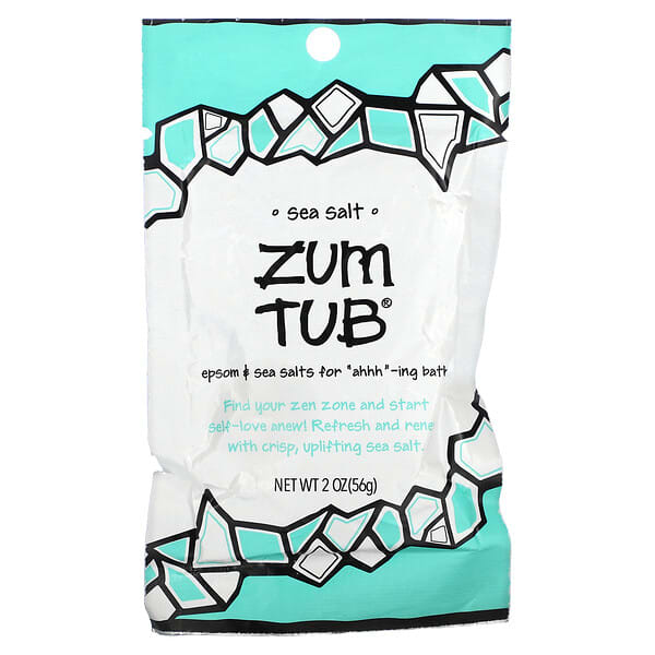 ZUM, Tub, Epsom &amp; Sea Salt, 2 oz (56 g)