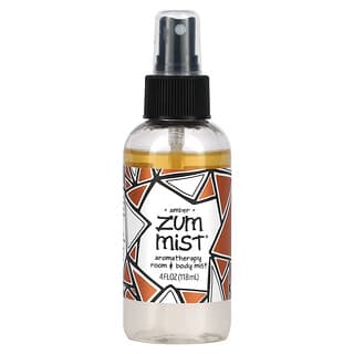 ZUM, Zum Mist，芳香護理室和身體噴霧，琥珀，4 液量盎司（118 毫升）