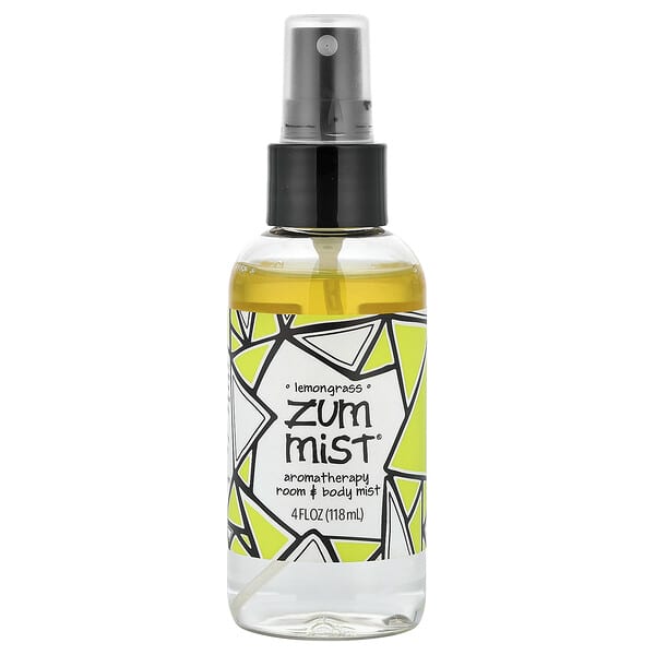 ZUM, Zum Mist®, 아로마테라피 룸 & 바디 미스트, 레몬그라스, 118ml(4fl oz)