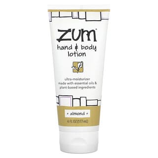 ZUM, Hand & Body Lotion, Almond, 6 fl oz (177 ml)