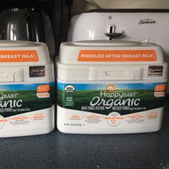 Happy Baby Organic 粉ミルク3個 ハッピーベイビーオーガニック 乳児向けオーガニック フォーミュラ、鉄配合ミルクベース