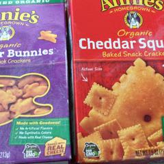 オーガニックチェダースクエア、ベイクドスナッククラッカー、213g