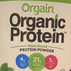 Orgain, 無糖オーガニックプロテインパウダー、植物由来、720g | iHerb