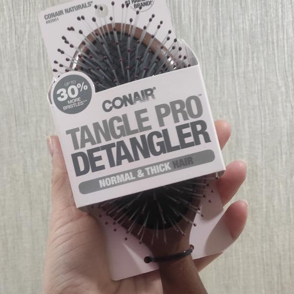 Conair Tangle Pro Detangler Haarbürste – Für Normales Bis Dickes Haar, Mit Holzkissen