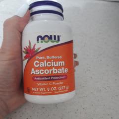 Vitamine C En Poudre NOW Foods - Ascorbate De Calcium, 227g, Neuf Sous Sachet
