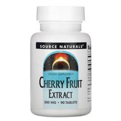 チェリー果実エキス、500 mg、90粒