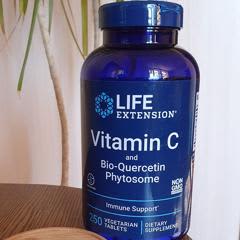 Vitamine C 1000 Tamponnée + Quercétine Vita World - Dosage élevé - 120 Comprimés Végétaliens