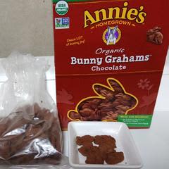 オーガニックBunny Grahams™（バニー グラハム）、チョコレート、213g