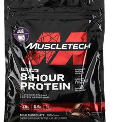 MuscleTech Platinum 8-Hour Protein – Vanilla Cake – 4.6 Lbs (2.09 Kg) – Time-Release Formula