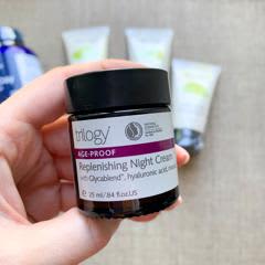 エイジプルーフ、リプレニッシングナイトクリーム(Trilogy)、2液量