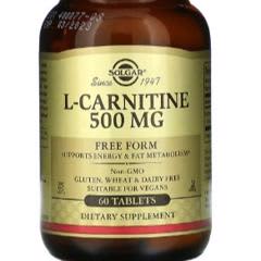 Page 1 - Reviews - Solgar, L-Carnitine, Free Form, 60 Tablets (500 mg per  Tablet)