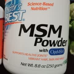 MSM En Poudre Doctor's Best Avec OptiMSM - 250g, Complément Alimentaire Quotidien