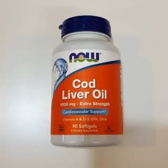 Huile De Foie De Morue Now Foods (Tranium) 1000 Mg - 180 Capsules - Complément Alimentaire Neuf