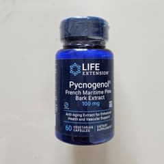 Pycnogenol（ピクノジェノール）、フランス海岸松樹皮エキス、100mg