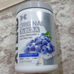 ブルーラズベリーアイス オリジナル7G BCAA、ブルーラズベリーアイス、420g（14.8オンス）