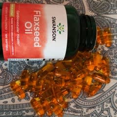 thumbnail image 2 of Swanson Organic Flaxseed Oil Softgels – 1,000 Mg, 200 Count 2 of 2