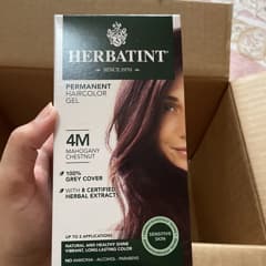 パーマネント ハーバル ヘアカラージェル、4M、マホガニー チェス