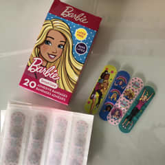 Barbie Adhesive Bandages 3-Pack - Cute & Sterile First Aid For Scrapes & Cuts, Multi-Design